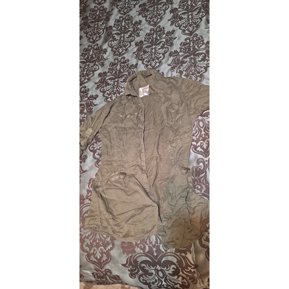 Green Long Sleeve Button Juniors Medium By‎ Decree